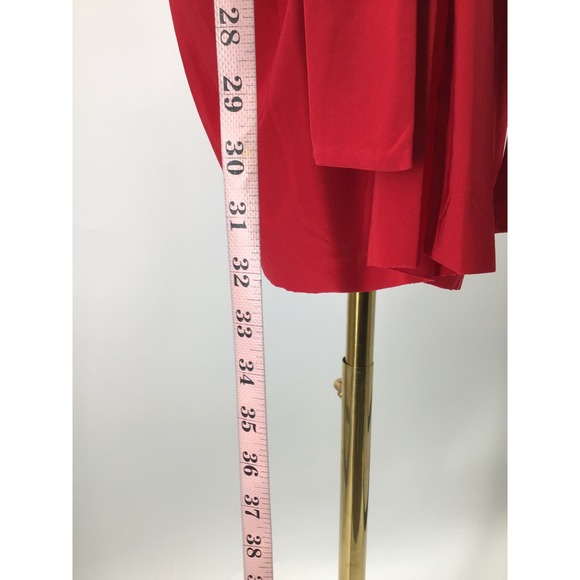 MISA LOS ANGELES SZ M Red Domino Sleeveless V-Neck Mini Dress NWT B14 - Picture 5 of 10